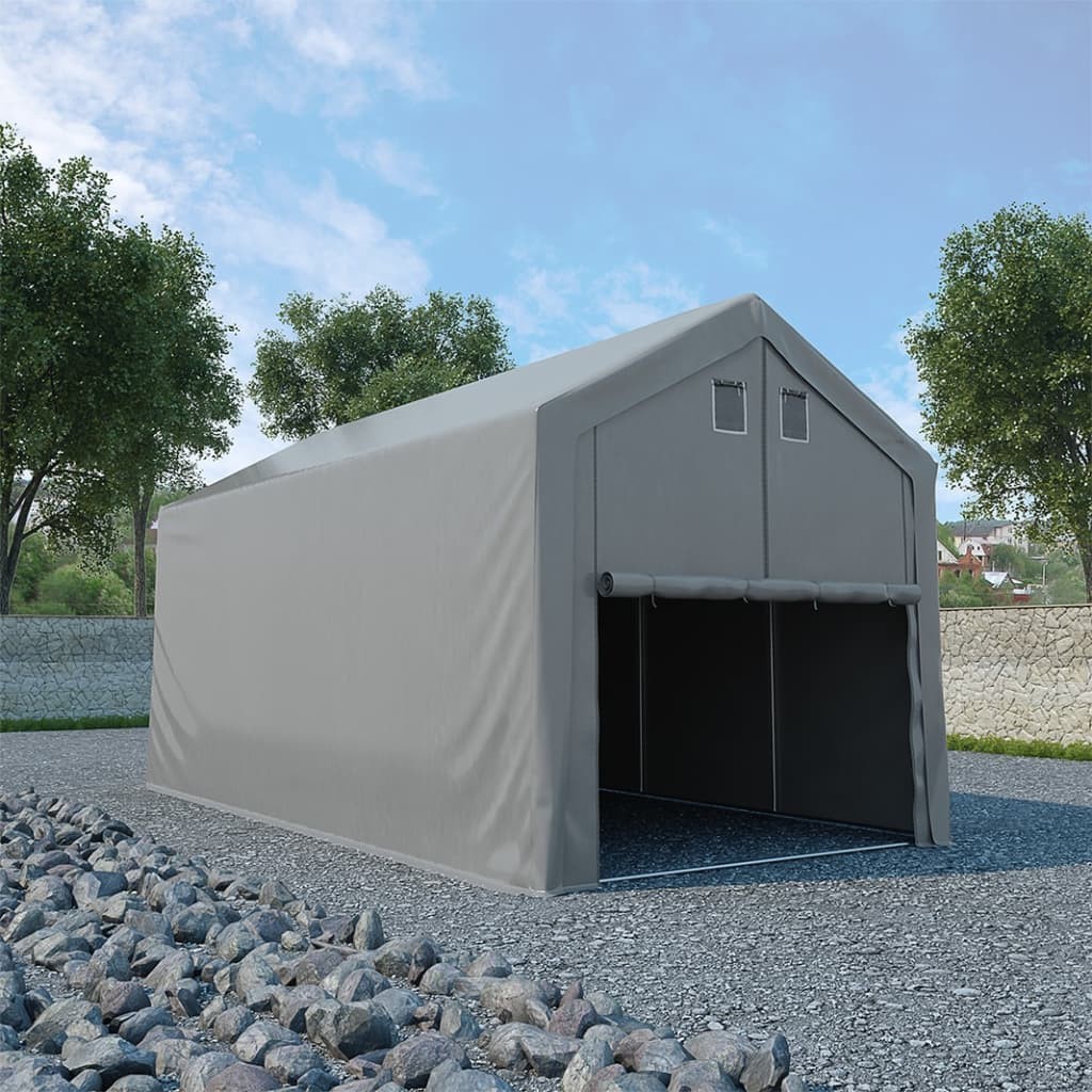 Storage Tent PVC 5x10 m Grey